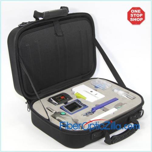 KIC-07D FTTH ToolKit Case Fiber Optic Inspection Probe and One-click/Cassette Cleaner